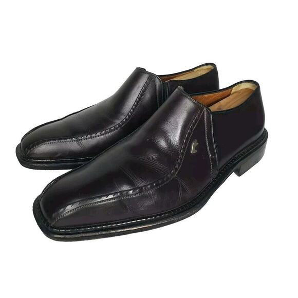 A. Testoni Slip on Loafers Casual Brown Leather Shoes UK 7 US 8 Made In ITALY main image 14